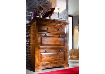 Kommode Akazie 80x45x100 honig  lackiert OXFORD #0904