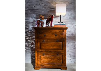 Kommode Akazie 80x45x100 honig  lackiert OXFORD #0904