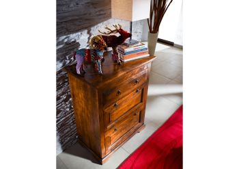Kommode Akazie 80x45x100 honig  lackiert OXFORD #0904