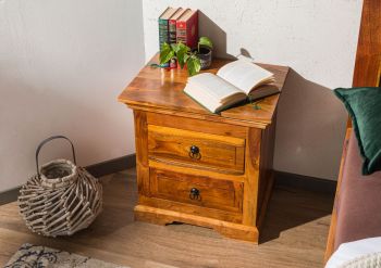 Nachttisch Akazie 52x40x54 honig  lackiert OXFORD #0905
