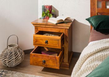 Nachttisch Akazie 52x40x54 honig  lackiert OXFORD #0905
