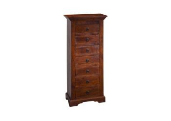 Kommode Akazie 47x43x112 nougat lackiert OXFORD #523