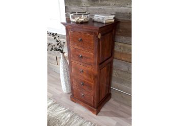 Kommode Akazie 54x44x122 nougat lackiert OXFORD #433