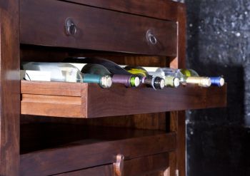 Bar Akazie 140x66x125 nougat lackiert OXFORD #903