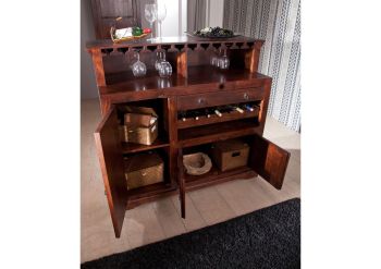 Bar Akazie 140x66x125 nougat lackiert OXFORD #903