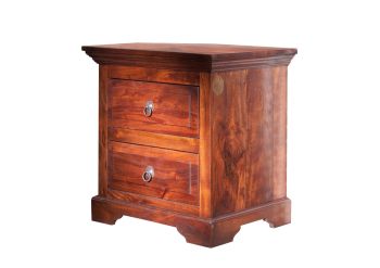 Nachttisch Akazie 52x40x54 nougat lackiert OXFORD #905