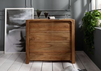 Kommode Sheesham 96x50x90 braun geölt BUENO #1004