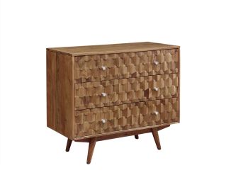 Kommode Akazie 88x42x75 natur lackiert MOSAYK #107