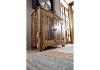 Kommode Altholz 90x40x85 mehrfarbig lackiert NATURE OF SPIRIT #19