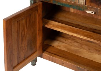 Kommode Altholz 90x42x88 mehrfarbig lackiert FABLE #32