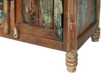 Kommode Altholz 90x42x88 mehrfarbig lackiert FABLE #32