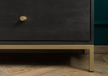 Sideboard Mango 122x40x77 grau geölt DIAMOND #109