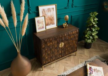 Sideboard Mango 98x40x77 braun geölt DIAMOND #208