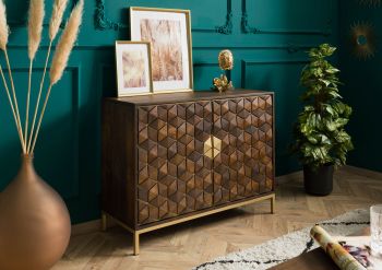 Sideboard Mango 98x40x77 braun geölt DIAMOND #208