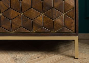 Sideboard Mango 98x40x77 braun geölt DIAMOND #208