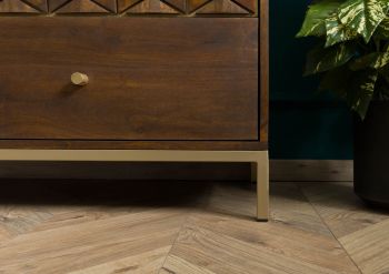 Sideboard Mango 122x40x77 braun geölt DIAMOND #209