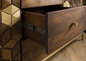 Sideboard Mango 146x40x77 braun geölt DIAMOND #222