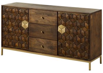 Sideboard Mango 146x40x77 braun geölt DIAMOND #222