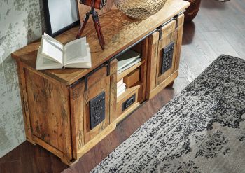 Sideboard Mango 128x45x70 natur lackiert RAILWAY #102