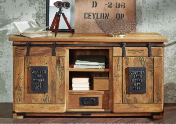 Sideboard Mango 128x45x70 natur lackiert RAILWAY #102