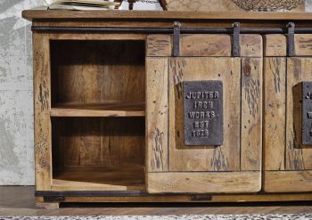 Sideboard Mango 128x45x70 natur lackiert RAILWAY #102