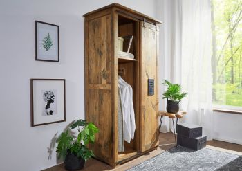 Schrank Mango 100x60x190 natur lackiert RAILWAY #116