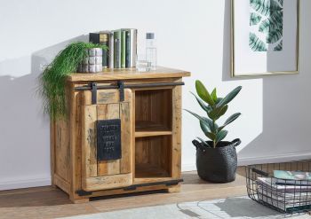 Kommode Mango 70x45x70 natur lackiert RAILWAY #123