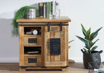Kommode Mango 70x45x70 natur lackiert RAILWAY #123