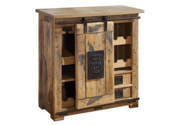 Weinkommode Mango 80x40x82 natur lackiert RAILWAY #140