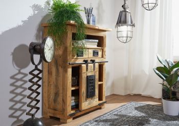 Kommode Mango 75x36x90 natur lackiert RAILWAY #152