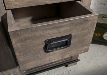 Kommode Mango 90x45x100 grau lackiert RAILWAY #203