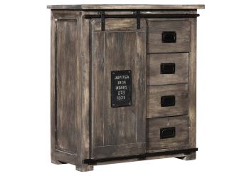 Kommode Mango 90x45x100 grau lackiert RAILWAY #203