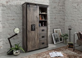RAILWAY Schrank 100x45x175 Mango - Verschiedene Farben