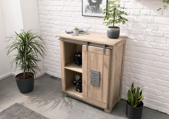 Kommode Mango 90x45x100 whitewash lackiert RAILWAY #303