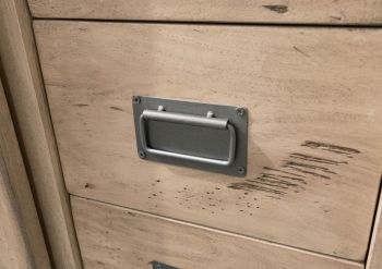 Kommode Mango 90x45x100 whitewash lackiert RAILWAY #303