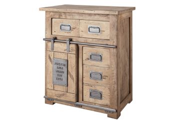 Kommode Mango 70x45x85 whitewash lackiert RAILWAY #311