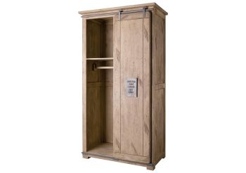 Schrank Mango 100x60x190 whitewash lackiert RAILWAY #316