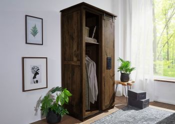 Schrank Mango 100x60x190 braun lackiert RAILWAY #416