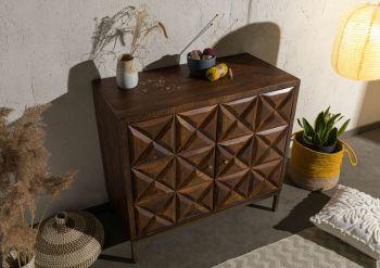Sideboard Mango 94x46x86 braun lackiert STILMÖBEL #125