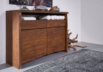 Sideboard Akazie 131x45x96 braun lackiert PURE ACACIA #203