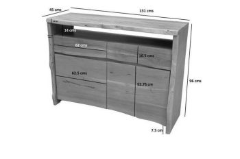 Sideboard Akazie 131x45x96 braun lackiert PURE ACACIA #203