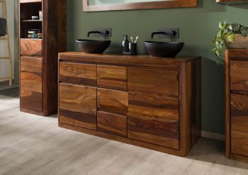 Unterschrank Sheesham 145x50x80 walnuss lackiert TORONTO #312
