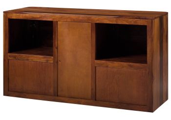 Unterschrank Sheesham 145x50x80 walnuss lackiert TORONTO #312