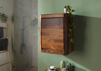 Hängeschrank Sheesham 50x35x65 walnuss lackiert TORONTO #318