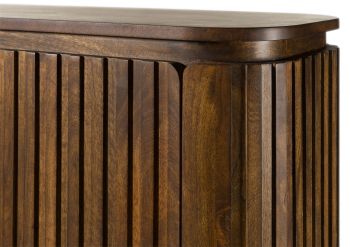 Schrank Mango 92x40x180 braun geölt KYOTO #116