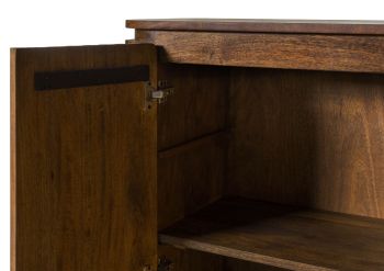 Schrank Mango 92x40x180 braun geölt KYOTO #116