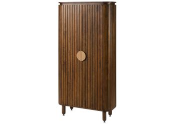 Schrank Mango 92x40x180 braun geölt KYOTO #116