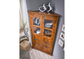Eckschrank Akazie 108x57x183 honig lackiert OXFORD #0410