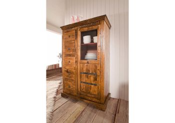 Vitrine Akazie 95x45x147 honig  lackiert OXFORD #0417