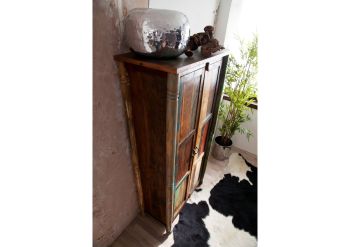 Schrank Altholz 90x45x180 mehrfarbig lackiert FABLE #12
